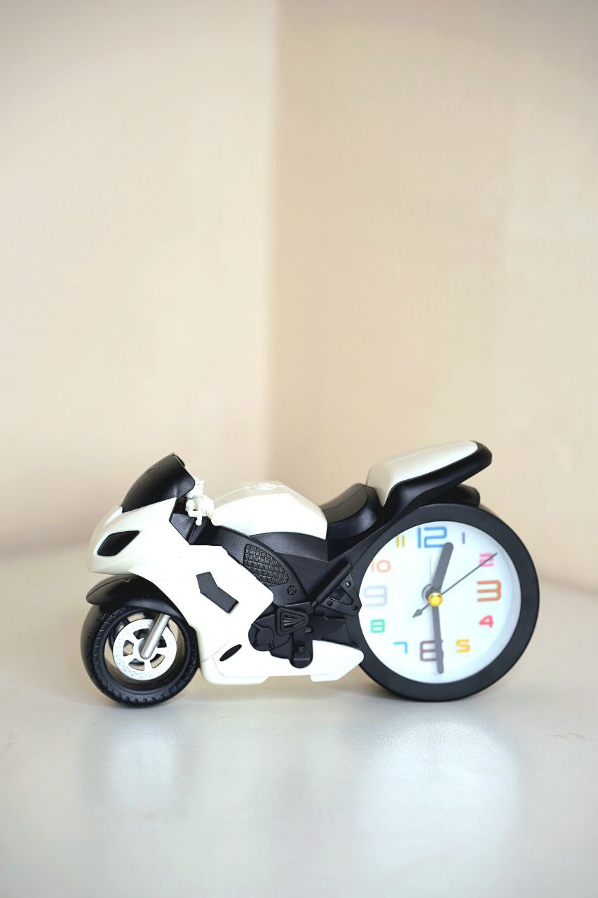 Motorcycle Shape Portable Alarm Clock