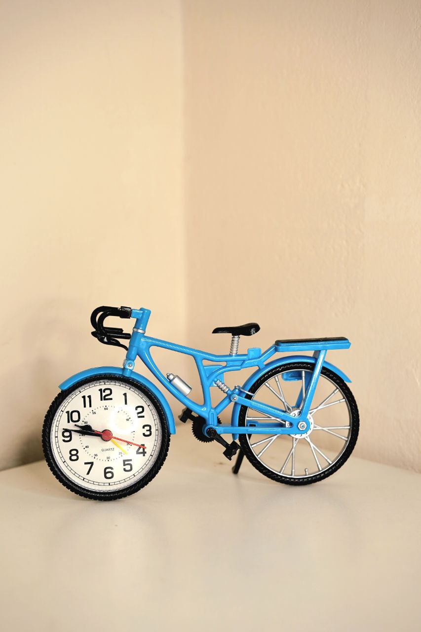 Bicycle Shape Alarm Clock Cycle (Decorative Desk Clock)